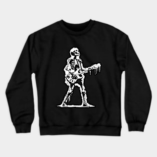 skeleton playing rock Crewneck Sweatshirt